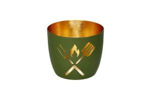 Madras Windlicht Grillbesteck